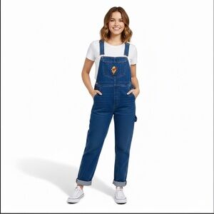 Vintage Winnie the Pooh Embroidered Overalls Carpenter Style Youth L/(Women XS?)